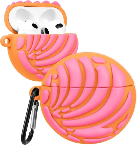 Miniatura 9 de Funda para Airpods de Boaretiu de 2ª/1ª Generación - Funda Linda Kawaii - Funda de Silicona Blanda 3D con Llavero para Mujeres, Niñas, Adolescentes