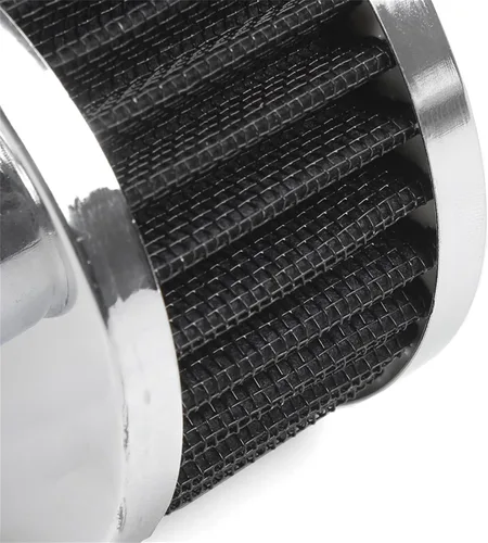 Miniatura 6 de 23mm Filtro de aire para automóvil universal de entrada de aire frío Filtro de ventilación de alta flujo con tapa de respiradero (Negro)