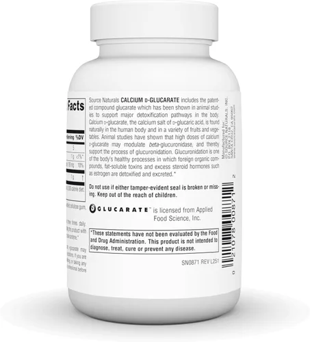 Miniatura 4 de Source Naturals - D-glucarato de calcio, 500 mg