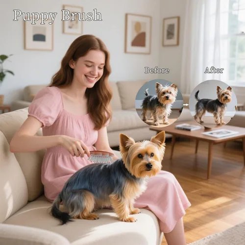 Miniatura 5 de Gentle Cloud - Cepillo de cojín de aire para perros pequeños con caja de regalo, apto para Yorkie, Shih Tzu, Pomerania, Maltipoo, maltés, caniche