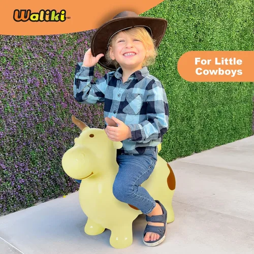 Miniatura 7 de WALIKI Tolva de caballo hinchable Benny The Jumping Bull Pony inflable para niños pequeños