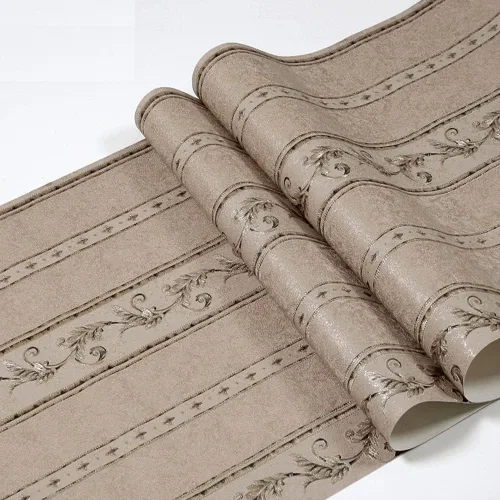 Miniatura 6 de Q QIHANG Papel tapiz de PVC de damasco de flores 3D de lujo europeo para dormitorio, sala de estar, fondo de televisión, decoración retro del hogar