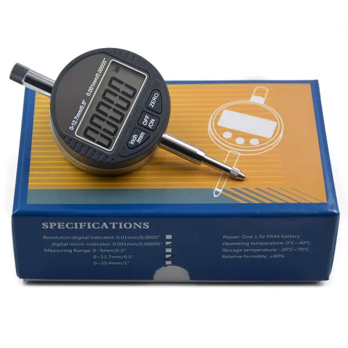 Miniatura 5 de Indicador electrónico de marcado digital medidor de calibres pulgadas/conversión métrica 0-0.5 pulgadas/0.500 in 0.00005 pulgadas/0.000 in