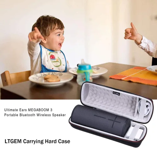 Miniatura 6 de LTGEM - Funda compatible con altavoz portátil Ultimate Ears MEGABOOM 4/3, negro y gris