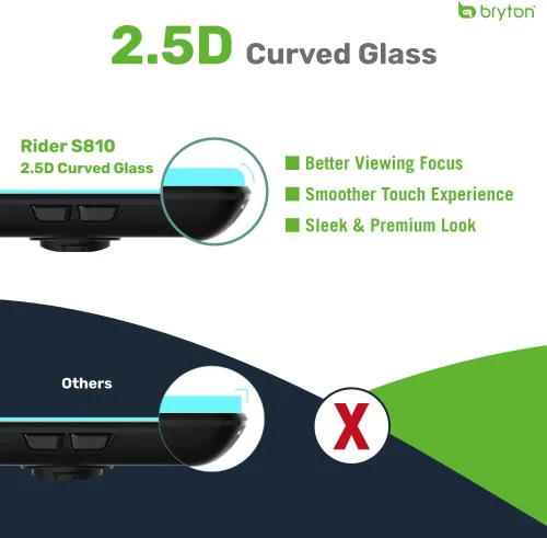 Miniatura 4 de Bryton Rider S810 3.5 pulgadas pantalla táctil GPS para bicicleta/computadora de ciclismo, batería de 50 horas, mapas y navegación fuera de línea