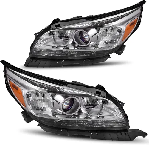 Miniatura 9 de DWVO Conjunto de faros Compatible con Chevy Malibu 1997 1998 1999 2000 2001 2002 2003 Pareja de repuesto de faros delanteros