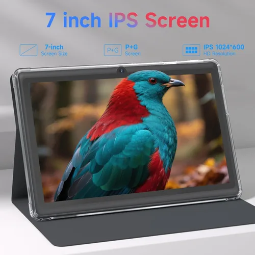 Miniatura 4 de CUPEISI Tablet Android 14, tableta de 7 pulgadas con funda, 8 GB de RAM+32 GB de ROM/1 TB Tableta expandible, 1.6 GHz, computadora con procesador