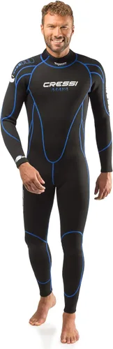 Cressi Traje de buceo completo para hombre y mujer de 0.098 in en neopreno de alta elasticidad premium - Maya: diseñado en Italia