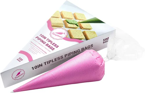 Miniatura 10 de Keenpioneer Bolsas desechables de 14 pulgadas para decoración y repostería, bolsa de pastelería sin puntas para tartas, glaseado de crema