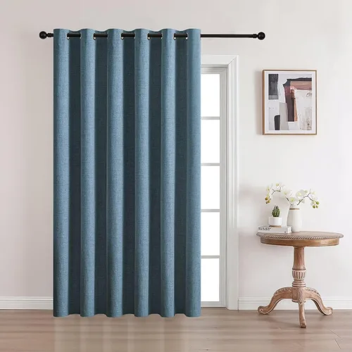 Miniatura 36 de CUCRAF - Juego de 2 paneles de cortinas de ventana con oscurecimiento total del 100%, de 54 pulgadas de largo, con aspecto de lino falso, cortinas