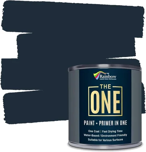 Miniatura 12 de THE ONE Pintura e imprimación todo en uno, negro mate, 8.5 onzas líquidas/250ml, fórmula de 1 capa, decoración fácil de interiores y exteriores