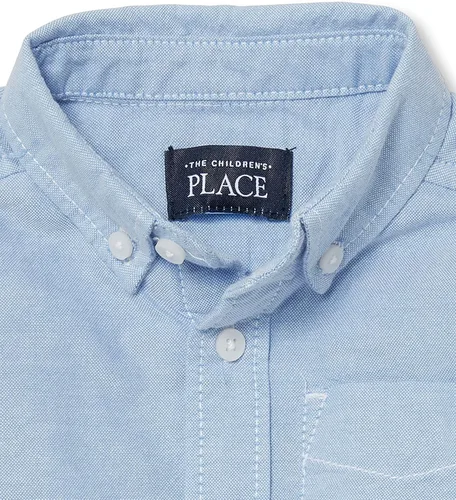 Miniatura 2 de The Childrens Place Camisa Oxford de manga corta para niño