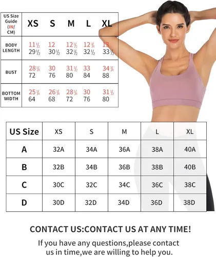 Miniatura 6 de RUNNING GIRL - Brasier deportivo con tirantes delgados para mujer brasier de yoga con soporte medio copas extraíbles y espalda cruzada