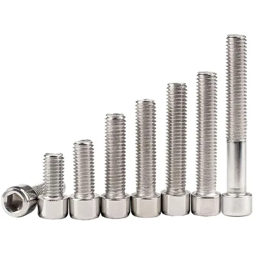 Miniatura 3 de 50 tornillos de cabeza hexagonal de acero inoxidable M3-0.020x0.236 in Tornillos de cabeza hexagonal perno interior DIN 912