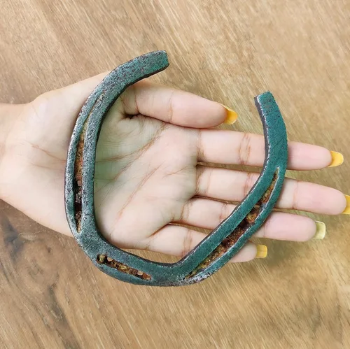 Miniatura 5 de Wonder Care Auténtico colgante de herradura usado de buena suerte/rústico/auspicioso regalo de la suerte herradura real de hierro fundido
