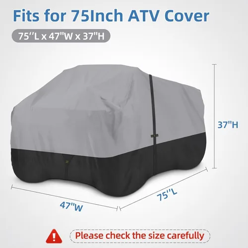 Miniatura 6 de Cubierta 600D para cuatrimoto, impermeable y resistente al viento, 4 ruedas, almacenamiento al aire libre, protección para todo tipo de clima