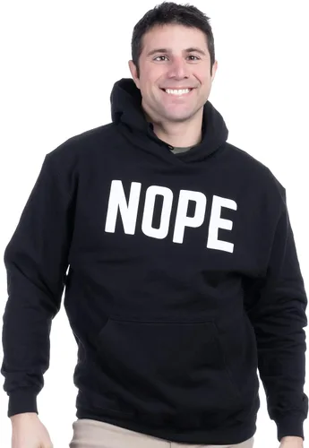 Miniatura 2 de Ann Arbor T-shirt Co. NOPE - Sudadera con capucha con capucha con sarcasmo sarcástico gruñón, mala actitud para papá, hombre y abuelo