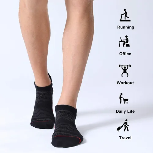 Miniatura 7 de FITRELL Men's 6 Pack Ankle Running Socks Low Cut Cushioned Athletic Sports Socks 7-99-1212-15