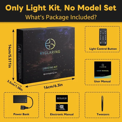 Miniatura 2 de Kyglaring Kit de luces compatible con Lego 10358 (sin luz de modelo), accesorios de iluminación LED de control remoto compatibles