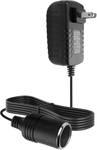 Miniatura 11 de Herfair Convertidor de CA a CC 2A 24W Adaptador de enchufe para encendedor de cigarrillos de automóvil, cable de alimentación 110-240V a 12V AC/DC