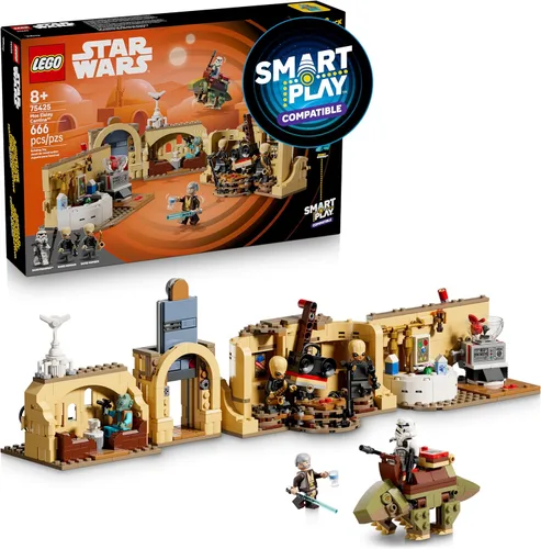 LEGO Star Wars SMART Play: Mos Eisley Cantina - Juego de construcción de juguetes para niños, juego compatible con 3 etiquetas inteligentes y 5