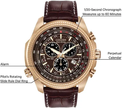 Miniatura 10 de Citizen BL5403-03X Eco-Drive, reloj con pulsera de cuero para hombres