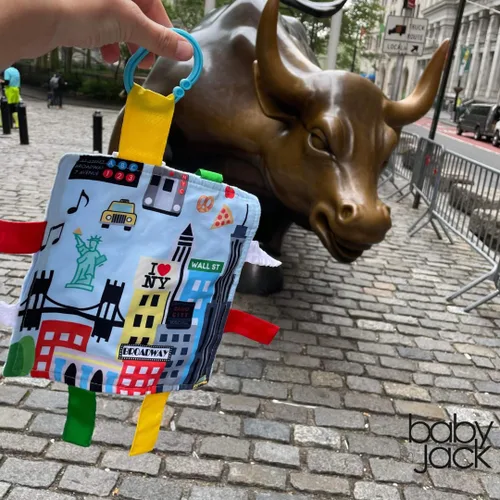 Miniatura 8 de Baby Jack & Co - Juguetes para bebés de 8 x 8 pulgadas, diseño de Nueva York, suave y seguro, aprende ciudades y formas de Estados Unidos, juguete
