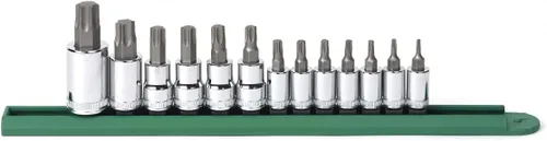 Miniatura 7 de GEARWRENCH Juego de dados Torx largos de 10 piezas de 1/4" y 3/8" - 80588