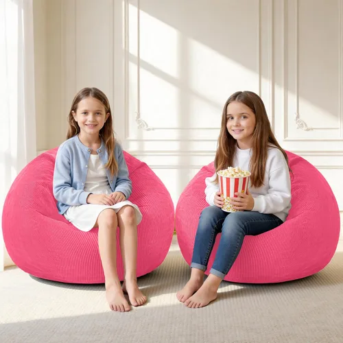 Miniatura 29 de HABUTWAY 2 puf de 2 pies, puf gigante para adolescentes y adultos, puf grandes con relleno de espuma viscoelástica, puf grandes con funda de pana