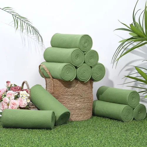 Miniatura 5 de 20 piezas de mantas verde salvia a granel 50 x 60, juego de mantas suaves y ligeras para cama, sofá, sofá cama, acogedor, para mascotas, de forro