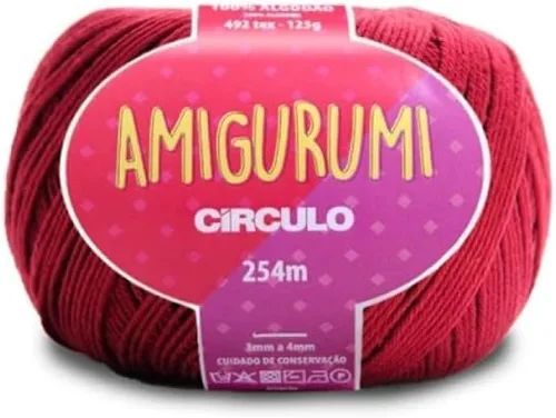 Miniatura 34 de Circulo Amigurumi Yarn, 100% Algodón Virgen Brasileño Mercerizado para Crochet y Tejido, Soft Art - Hilo de Peso Deportivo, 4.4 oz, 278 yardas