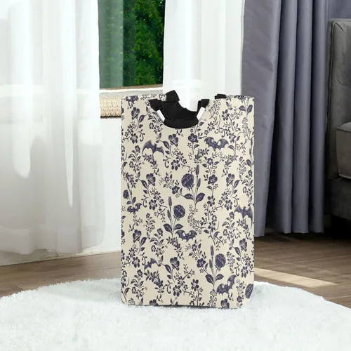 Miniatura 12 de Cesta de lavandería plegable de araña de Halloween con asas acolchadas, impermeable, duradera, cesta de almacenamiento para juguetes, organizador