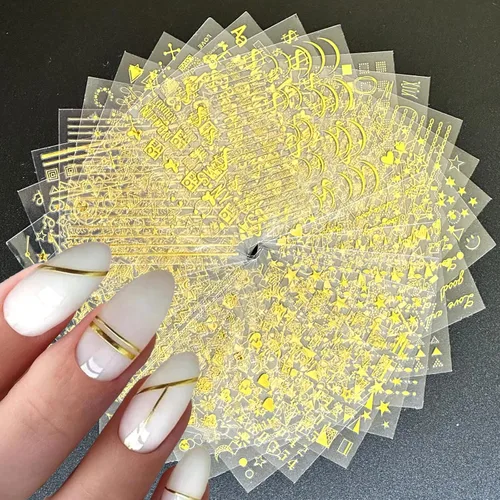 Miniatura 8 de 30 hojas de calcomanías de uñas del 4 de julio para arte de uñas, Día de la Independencia, calcomanías de arte en 3D, autoadhesivas, bandera