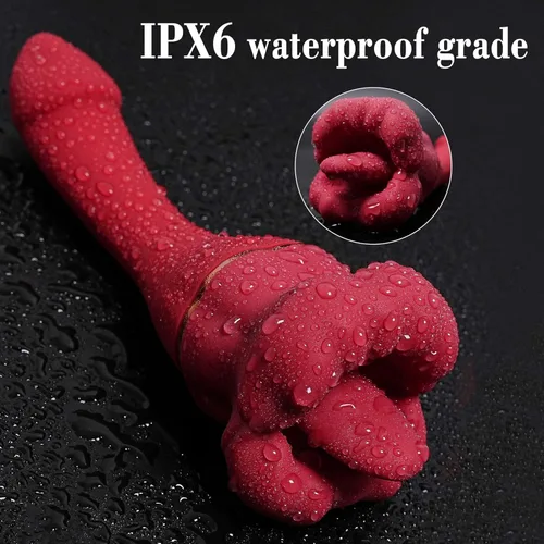 Miniatura 5 de Juguetes sexuales con vibrador de punto G, juguete sexual femenino adulto con 10 frecuencias vibratorias y 10 frecuencias de lamer la lengua