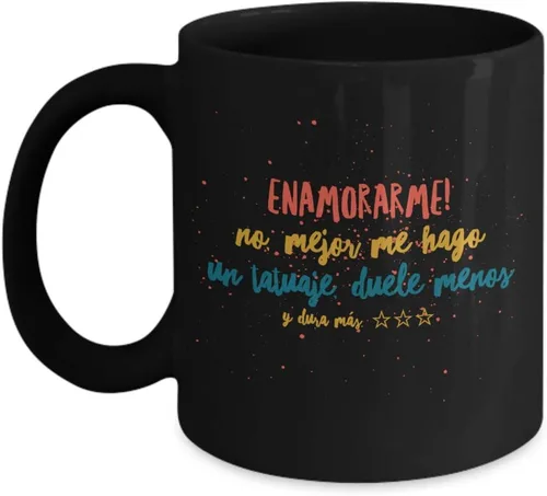Miniatura 4 de Taza de Café Enamorarme Vaso, taza de café divertidas, tazas personalizadas, taza de café inspiradoras, taza con mensajes positivos.