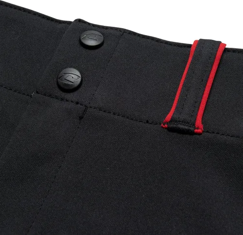 Miniatura 5 de CHAMPRO Surge - Pantalón tradicional de sóftbol de tiro bajo con ribetes trenzados de color en contraste