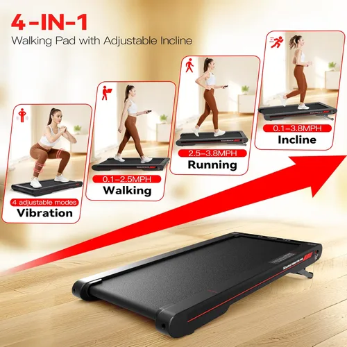 Miniatura 9 de Sperax Walking Treadmill Pad with APP, 3 in 1 Under Desk Treadmill, 400W Low Noise Walking Vibration Pad with Remote Control,Portable Treadmills for