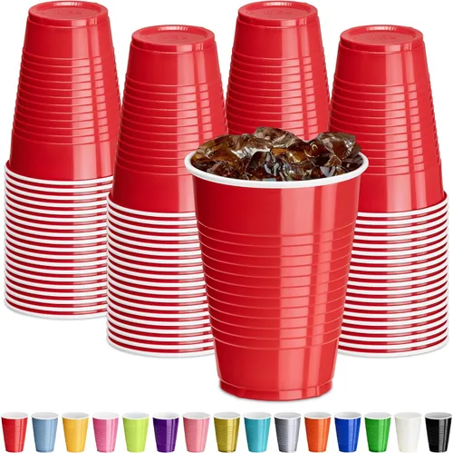 Miniatura 8 de DecorRack - Vasos desechables y reutilizables de 12 onzas para fiestas de cumpleaños, despedidas de soltera, campamentos, eventos en interiores y al