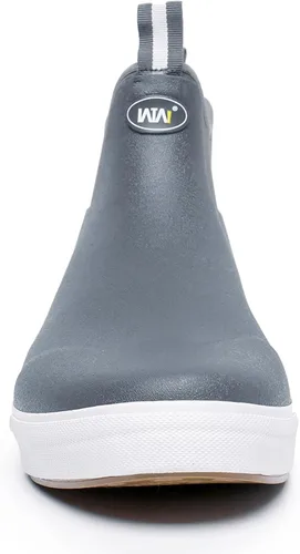 Miniatura 6 de WTW Botas de lluvia unisex para hombres y mujeres, botas de goma impermeables para pesca, botas de neopreno, zapatos de jardín al tobillo