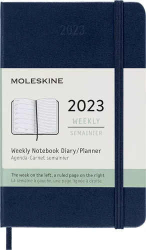 Miniatura 15 de Moleskine Agenda mensual clásica de 12 meses de 2023, tapa dura, grande (5 x 8.25 pulgadas), color negro
