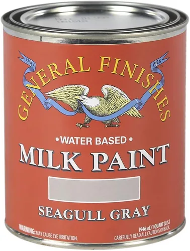 Miniatura 30 de General Finishes Pintura de leche a base de agua, 1 cuarto de galón, lino