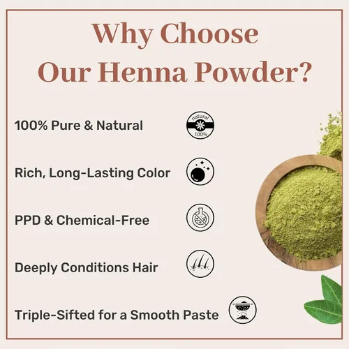 Miniatura 3 de SAMYAM Combo de polvo puro de henna e índigo, paquete de 1.1 libras (17.64 oz) cada uno, color natural para el cabello, henna rajastán triple