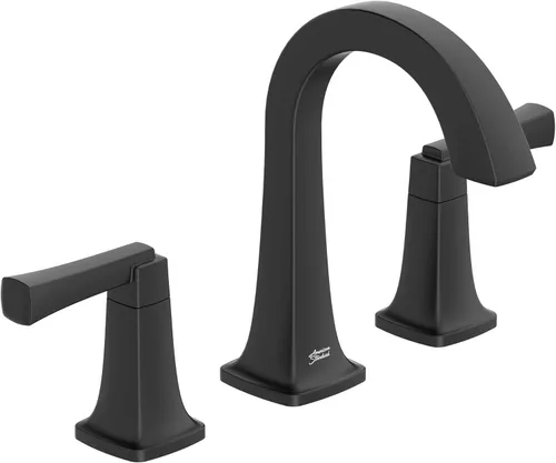 American Standard Townsend 7353801.243, grifo de baño de 2 manijas generalizado de 8 pulgadas, 1.2 GPM, negro mate Mate negro