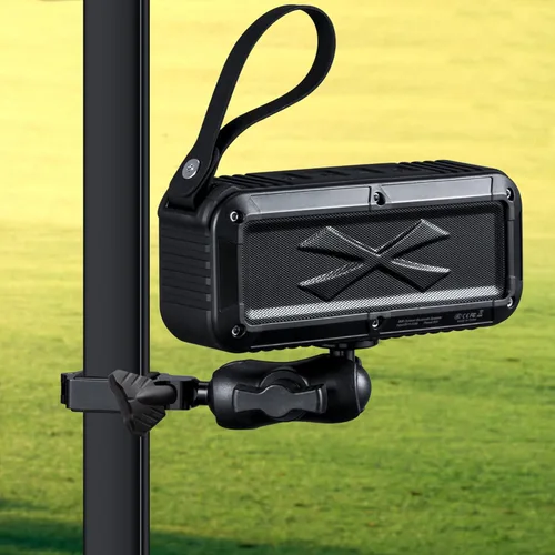Roykaw Altavoz Bluetooth de golf con soporte, sonido estéreo fuerte, IPX7 impermeable, a prueba de golpes y polvo, altavoz inalámbrico portátil