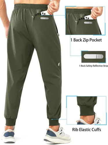 Miniatura 2 de NORTHYARD Pantalones deportivos para correr para hombre, ligeros, de secado rápido, para gimnasio, deportes activos, entrenamiento en pista