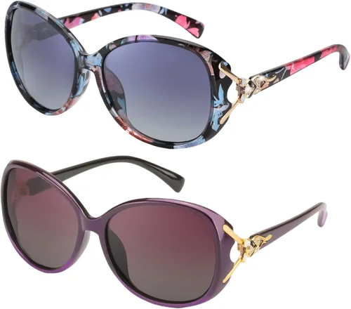 Miniatura 14 de FIMILU Gafas de sol para mujer, lentes de sol polarizados de gran tamaño, gafas de sol grandes para mujer, protección UV