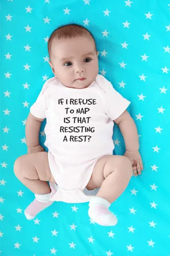 Miniatura 20 de CBTwear If I Nap Is That Resisting Baby Bodysuit Adorable Boy Girl Romper Ropa