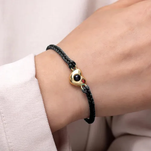 Miniatura 2 de EMIRISTIC Pulsera italiana grabable con foto Pulseras personalizadas para pareja para él y ella con imagen oculta, recuerdo conmemorativo ajustable