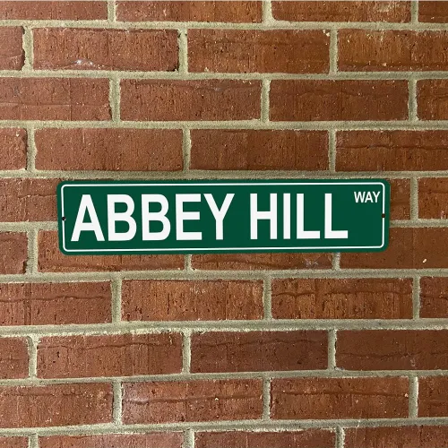 Miniatura 2 de Texas Mountains Pick Your Mountain Compatible/Reemplazo para Abbey Hill United States Mountain Aluminio Metal Tin Street Sign Style Decoración
