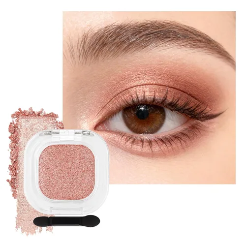 Miniatura 18 de Erinde Sombra de Ojos Negra, Sombra de Ojos Mate en Polvo Compacto, Maquillaje de Párpado de Tono Mate para Mujeres, Alta Pigmentación, Larga 01#